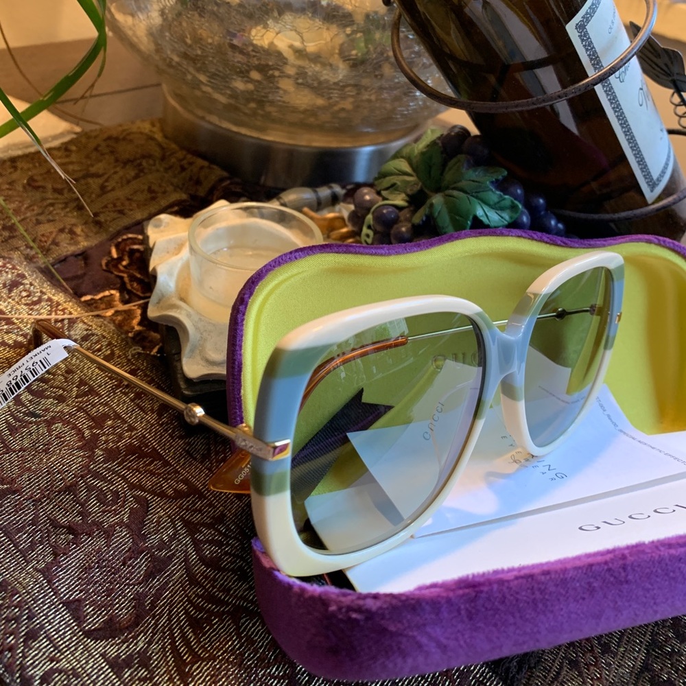 SOLD ⛔️Authentic Gucci 59 Oversized Square acetate/metal sunglasses - Picture 8 of 14